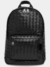 Intrecciato Small Calfskin Backpack Black - BOTTEGA VENETA - BALAAN 11