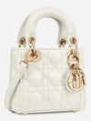 Micro Lady Cannage Lambskin Mini Bag Latte - DIOR - BALAAN 3