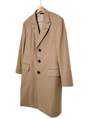 54 TF Men s Cashmere 100 Single Breasted Coat Beige - TOM FORD - BALAAN 1