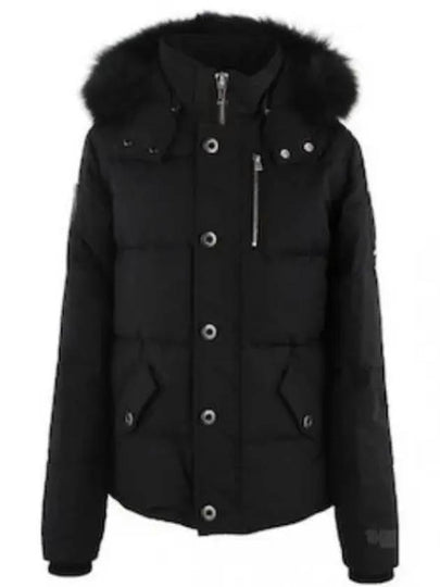 Threequarter Down Jacket Black Fox Fur Black - MOOSE KNUCKLES - BALAAN 2