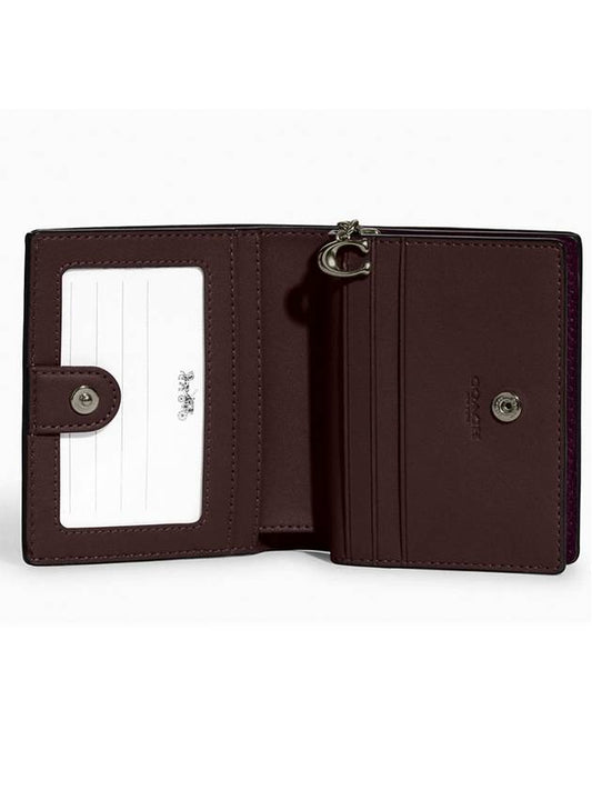 Snap mini wallet purple - COACH - BALAAN 2