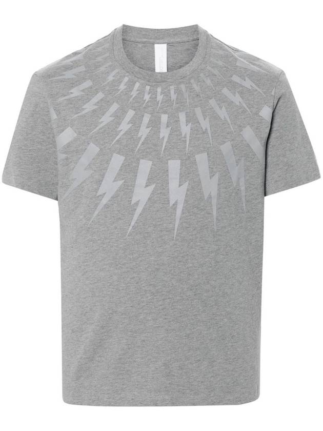 Neil Barrett "Fairisle Thunderbolt" T-Shirt - NEIL BARRETT - BALAAN 1