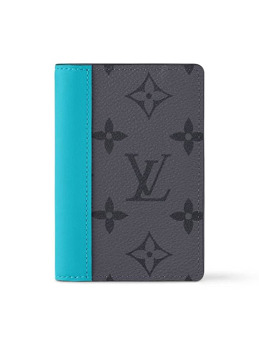 Monogram Pocket Organizer Card Holder Turquoise Gray - LOUIS VUITTON - BALAAN 2