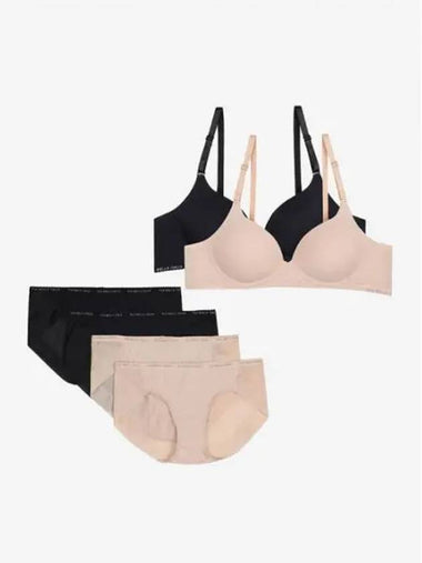 UNDERWEAR Basic No Wire Bra Panties 6 piece Pack FI4BAG1143FSKN - FILA - BALAAN 1