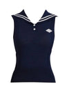 Golf Wear Sailor Sleeveless Knit Navy - J JANE - BALAAN 2