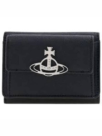 Flap Small Half Wallet Black - VIVIENNE WESTWOOD - BALAAN 2