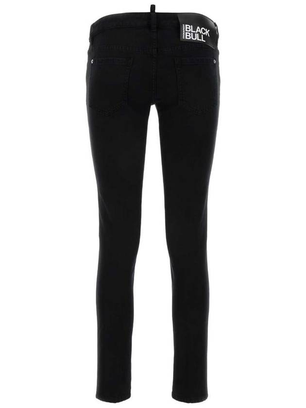 Jennifer Cropped Skinny Jeans Black - DSQUARED2 - BALAAN 3