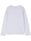 Kids Sketch Logo Long Sleeve T shirt Gray - MSGM - BALAAN 3