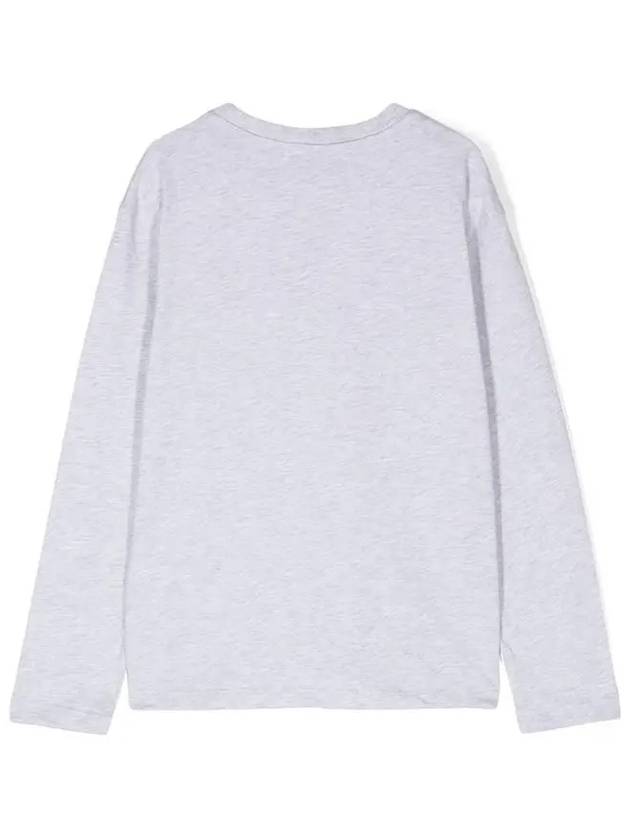 Kids Sketch Logo Long Sleeve T shirt Gray - MSGM - BALAAN 3