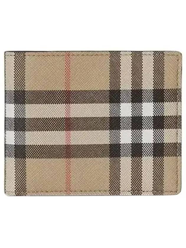 Vintage Check Half Wallet Beige - BURBERRY - BALAAN 2