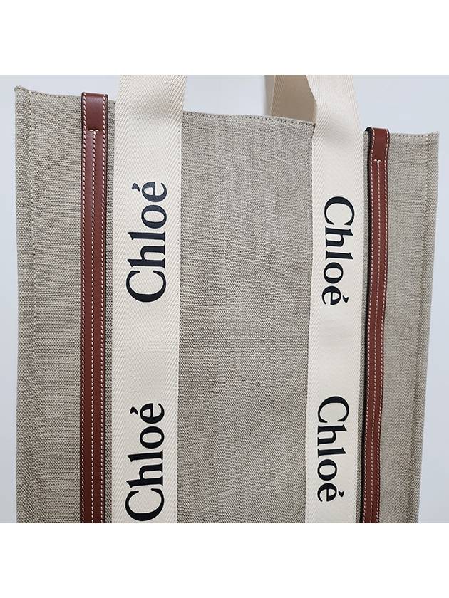 Woody Tote Bag Beige - CHLOE - BALAAN 9