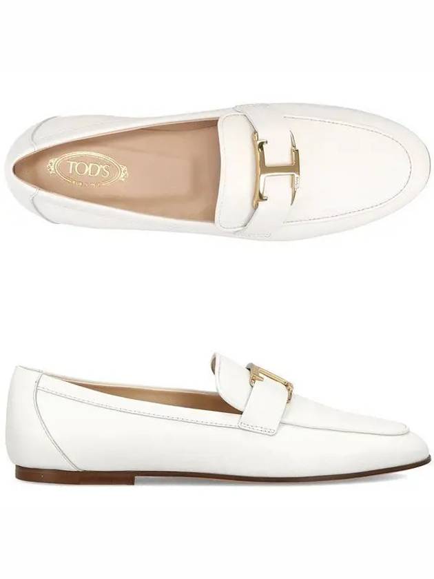 T Timeless Leather Loafers White - TOD'S - BALAAN 2