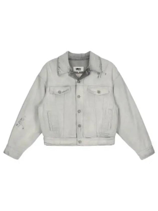 MM6 Sports Jacket White Jumper - MAISON MARGIELA - BALAAN 1