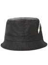 Le Bob Ovalie Nylon Bucket Hat Black - JACQUEMUS - BALAAN 4