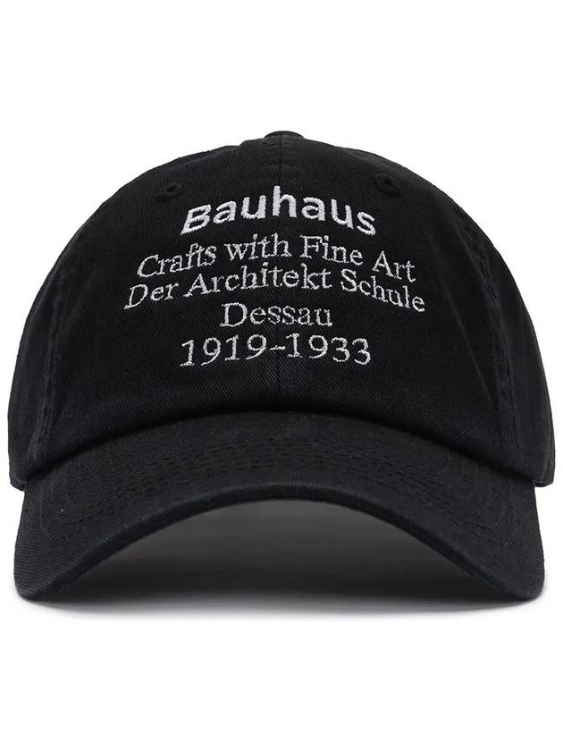 BAUHAUS WASHED BALL CAP BLACK - POLYGRAM - BALAAN 4