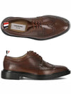 Long Wing Round Toe Leather Brogues Brown - THOM BROWNE - BALAAN 2