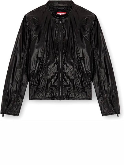 J Clay Shiny Ripstop Biker Jacket Black - DIESEL - BALAAN 2