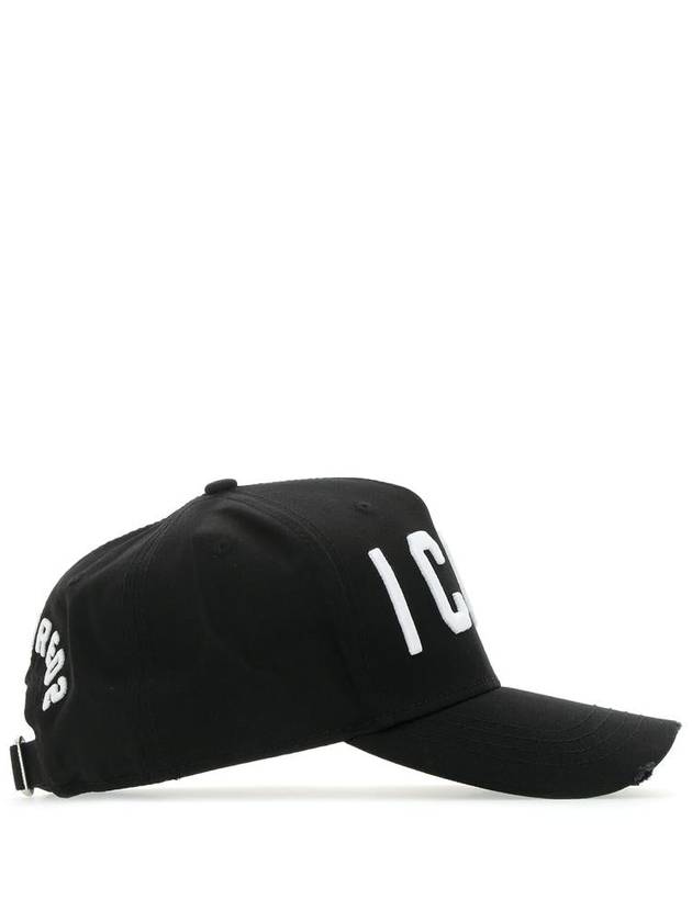 icon embroidery ball cap black white - DSQUARED2 - BALAAN 3