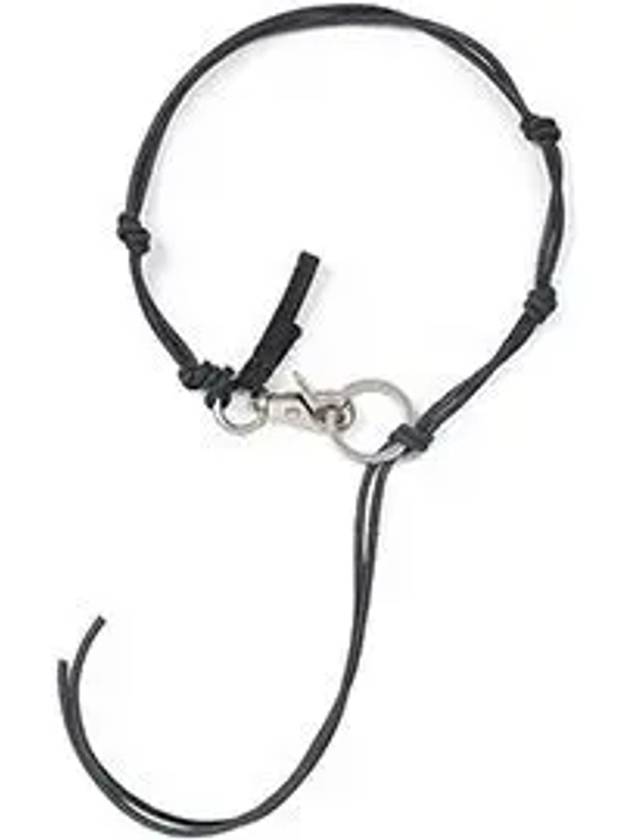 Leather Ladon Keychain Necklace Black - OUR LEGACY - BALAAN 6