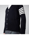 Men's Sustainable Classic Diagonal Wool Cardigan Navy - THOM BROWNE - BALAAN 4