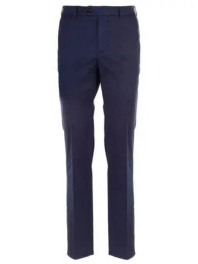 Tapered Chino Cotton Straight Pants Navy - BRUNELLO CUCINELLI - BALAAN 2