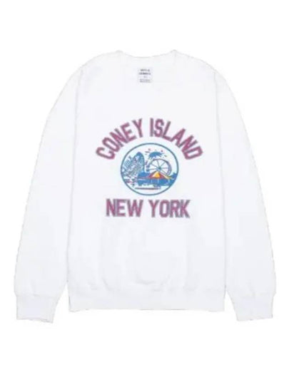 Coney Island Logo Sweatshirt White - WILD DONKEY - BALAAN 2