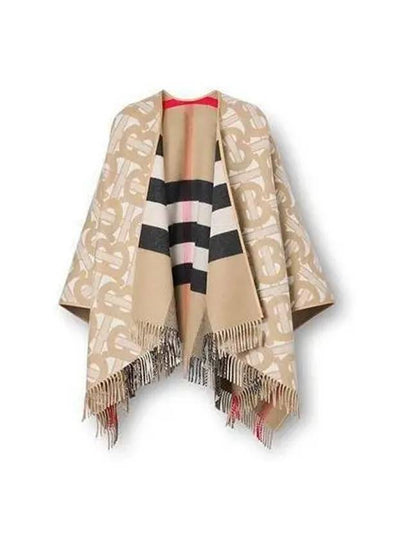 Reversible TB Monogram Check Cape Beige - BURBERRY - BALAAN 2