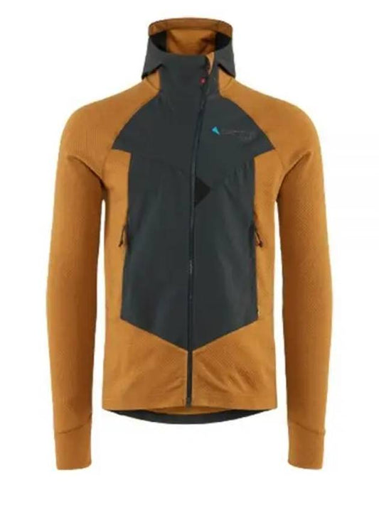 Hugin Zip Hoodie Man Mustard Raven 20681M21 415 - KLATTERMUSEN - BALAAN 1