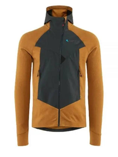 Men's Hugin Zip Up Hoodie Raven Mustard - KLATTERMUSEN - BALAAN 1