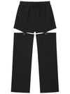 08 piercing cut out pants BLACK - CLUT STUDIO - BALAAN 7