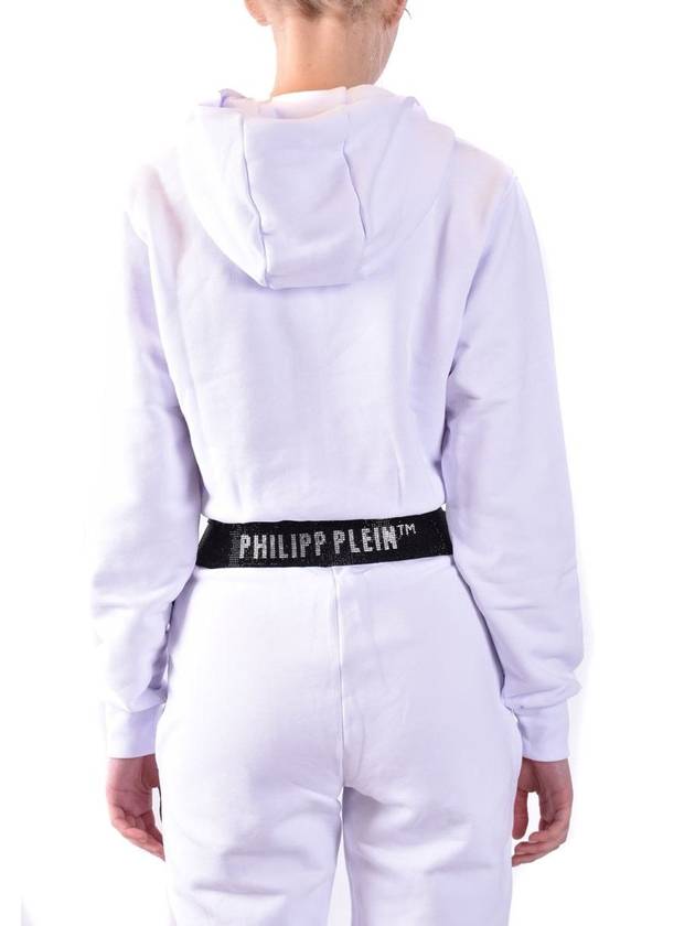 Hooded Sweatshirt SACC WJB1619 PJO002N01 White - PHILIPP PLEIN - BALAAN 5