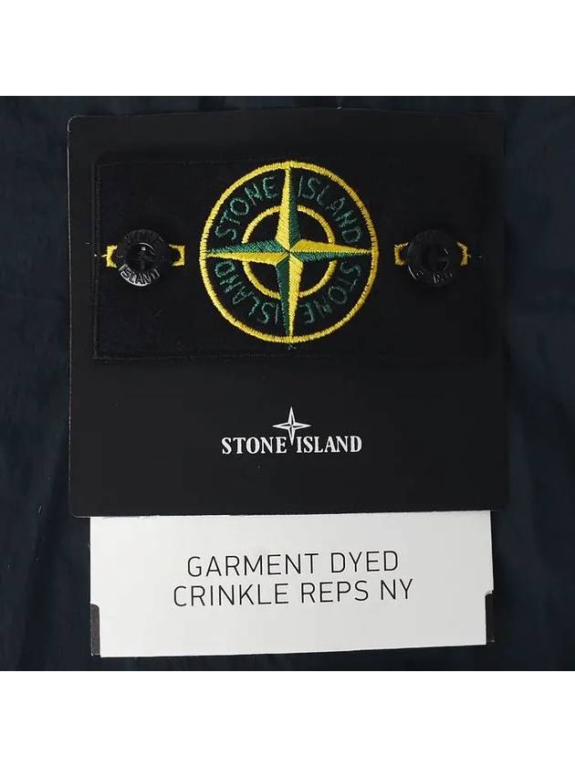 Crinkle Reps Wappen Bomber Jacket Navy - STONE ISLAND - BALAAN 5