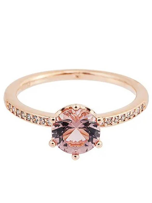 Sparkling Crown Solitaire Ring Rose Gold - PANDORA - BALAAN 2