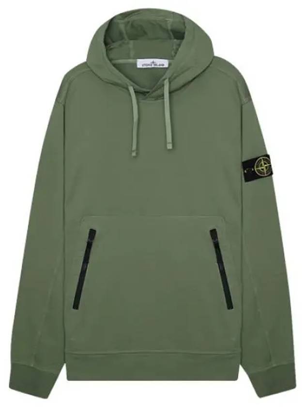 Garment Dyed Badge Hoodie Men - STONE ISLAND - BALAAN 1