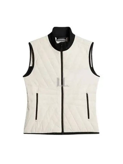 Women's Holma Quilt Hybrid Vest Whisper White - J.LINDEBERG - BALAAN 2