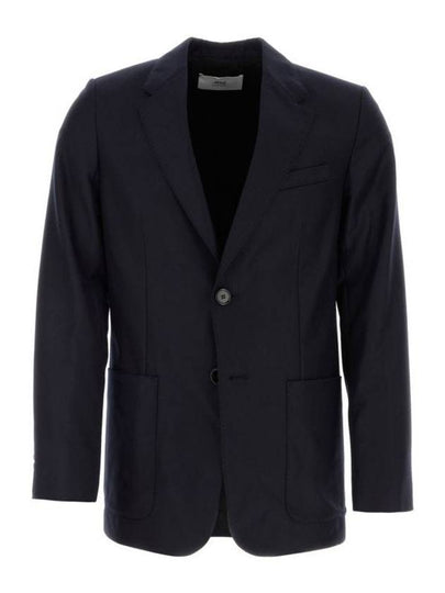 Two Button Blazer Jacket Navy - AMI - BALAAN 2