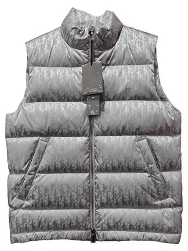 033C410A4462 489 Oblique All over Logo Down Padded Vest Rose Violet Men s Jacket TLS 271129 - DIOR - BALAAN 1