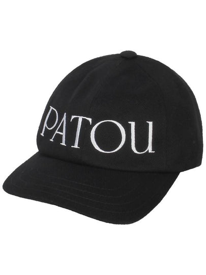 Embroidered Logo Cotton Ball Cap Black - PATOU - BALAAN 2