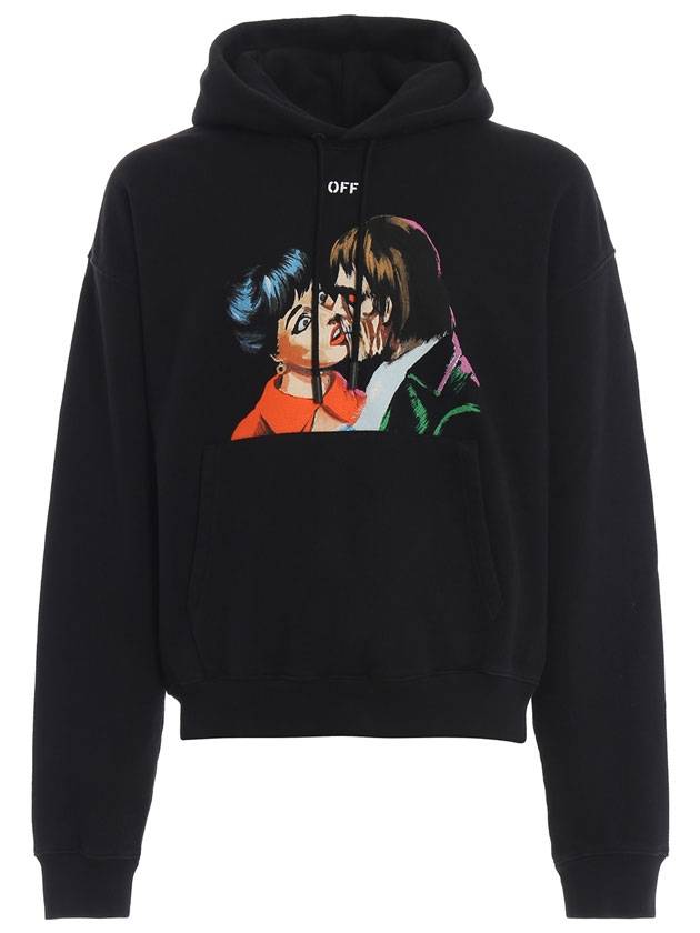 Kiss Graphic Hoodie Black - OFF WHITE - BALAAN 1