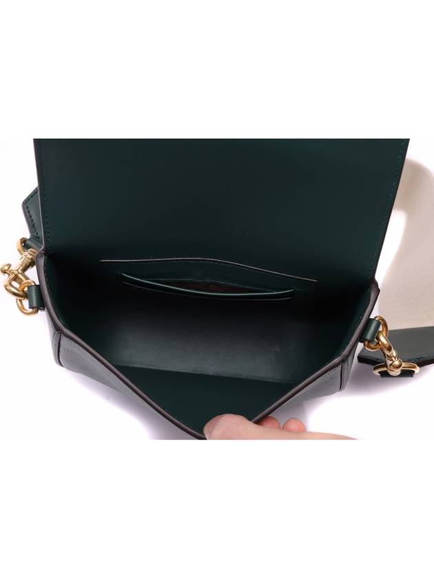 Small Darley Satchel Silky Calf Shoulder Bag Green - MULBERRY - BALAAN 7