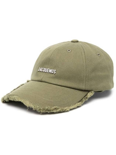 La Casquette Artichaut Fringe Metal Logo Ball Cap Khaki - JACQUEMUS - BALAAN 2