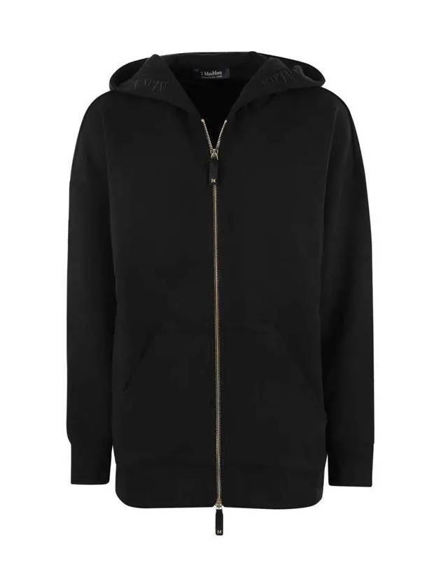 DOPPIA logo hooded zip up black 2429916011 010 - MAX MARA - BALAAN 2