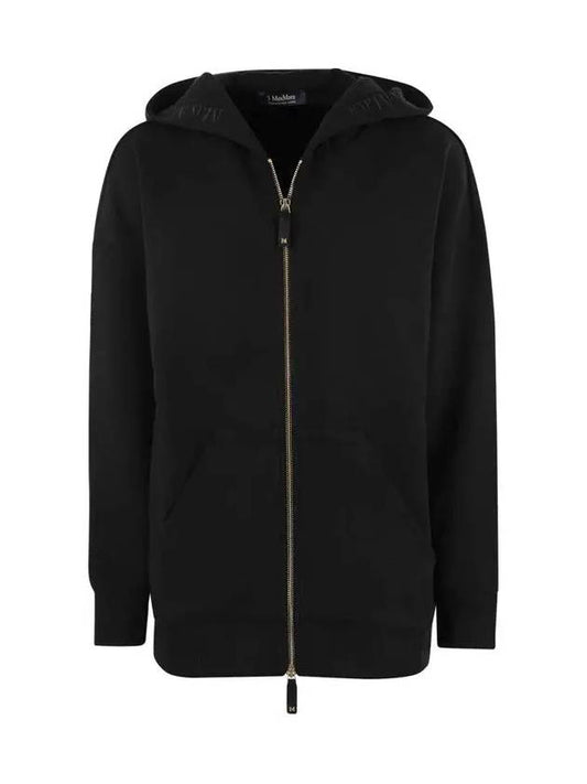 DOPPIA logo hooded zip up black 2429916011 010 - MAX MARA - BALAAN 1