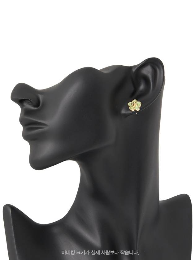 Kira Flower Stud Earrings Green - TORY BURCH - BALAAN 6