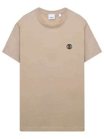 Monogram motif cotton t shirt short sleeve men s - BURBERRY - BALAAN 1