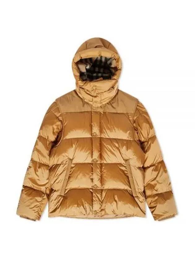 Detachable Sleeve Hooded Padding Beige - BURBERRY - BALAAN 2