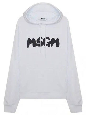 lettering print hooded sweatshirt men - MSGM - BALAAN 1