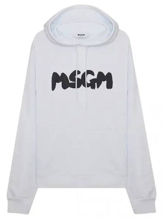 lettering print hooded sweatshirt men - MSGM - BALAAN 1