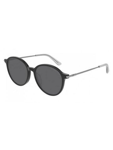 Eyewear Round Sunglasses Silver Black - BOTTEGA VENETA - BALAAN 1