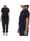 Kids Logo Patch Polo Short Sleeve Polo Shirt Navy - MONCLER - BALAAN 3